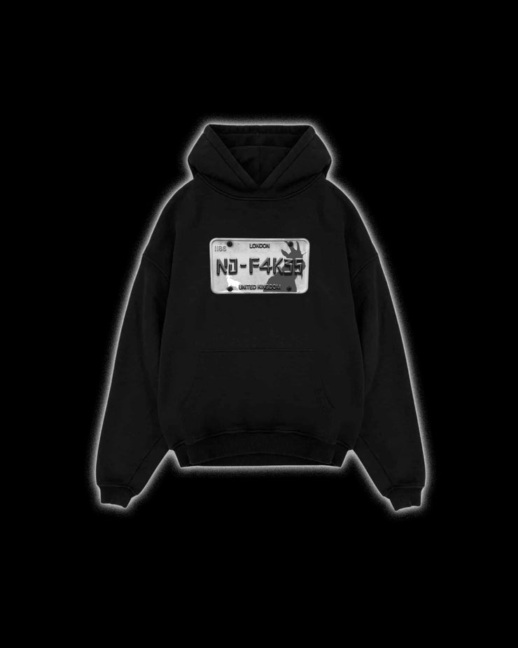 R3AL-1F3 BLACK OVERSIZED HOODIE